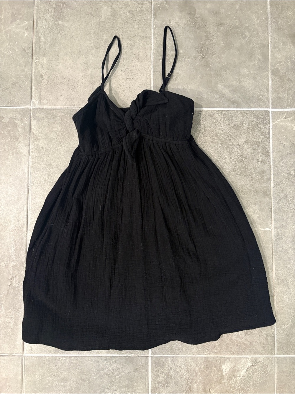 O'Neill Black Smocked Tube Dress